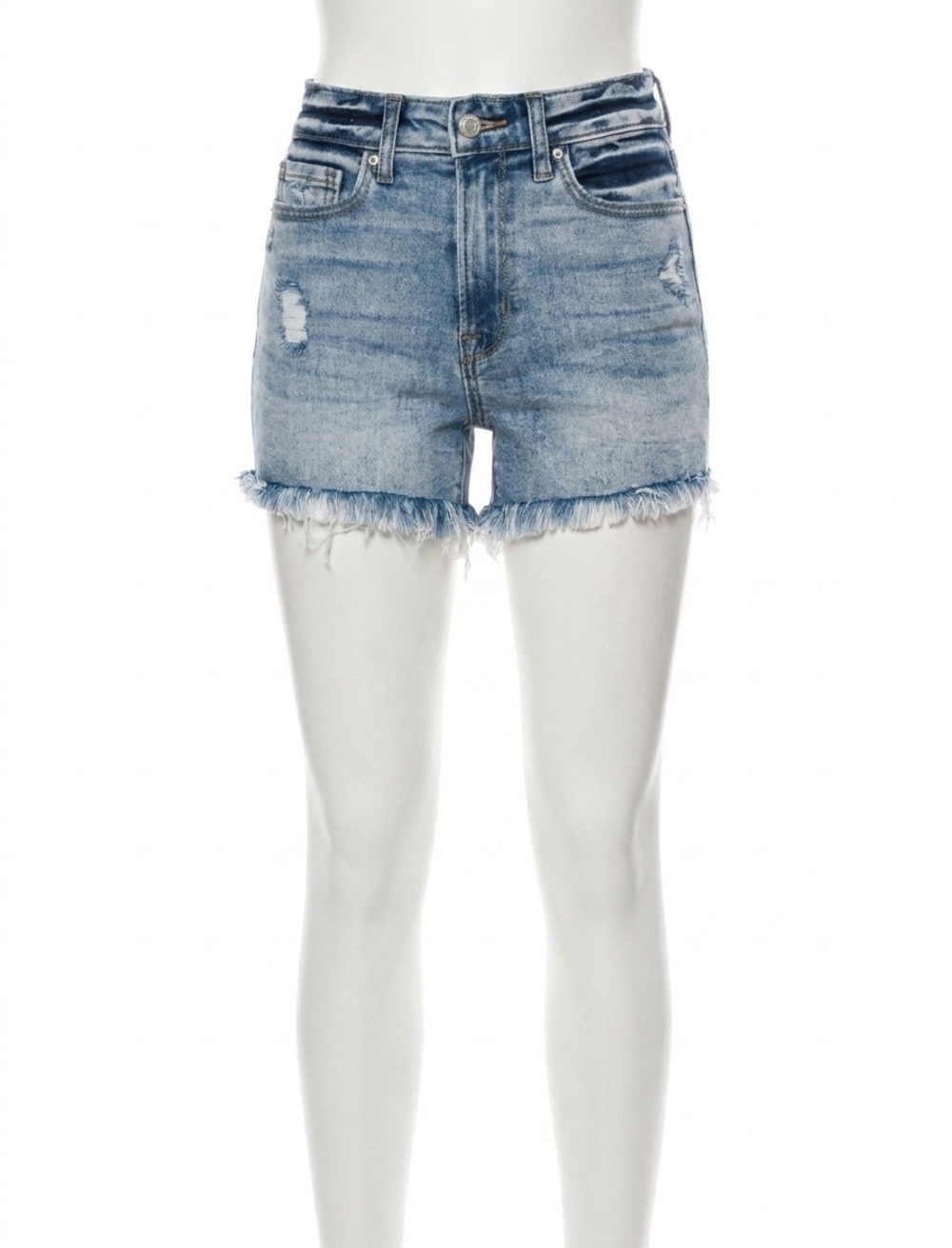 NEW ZENANA rae denim shorts in blue